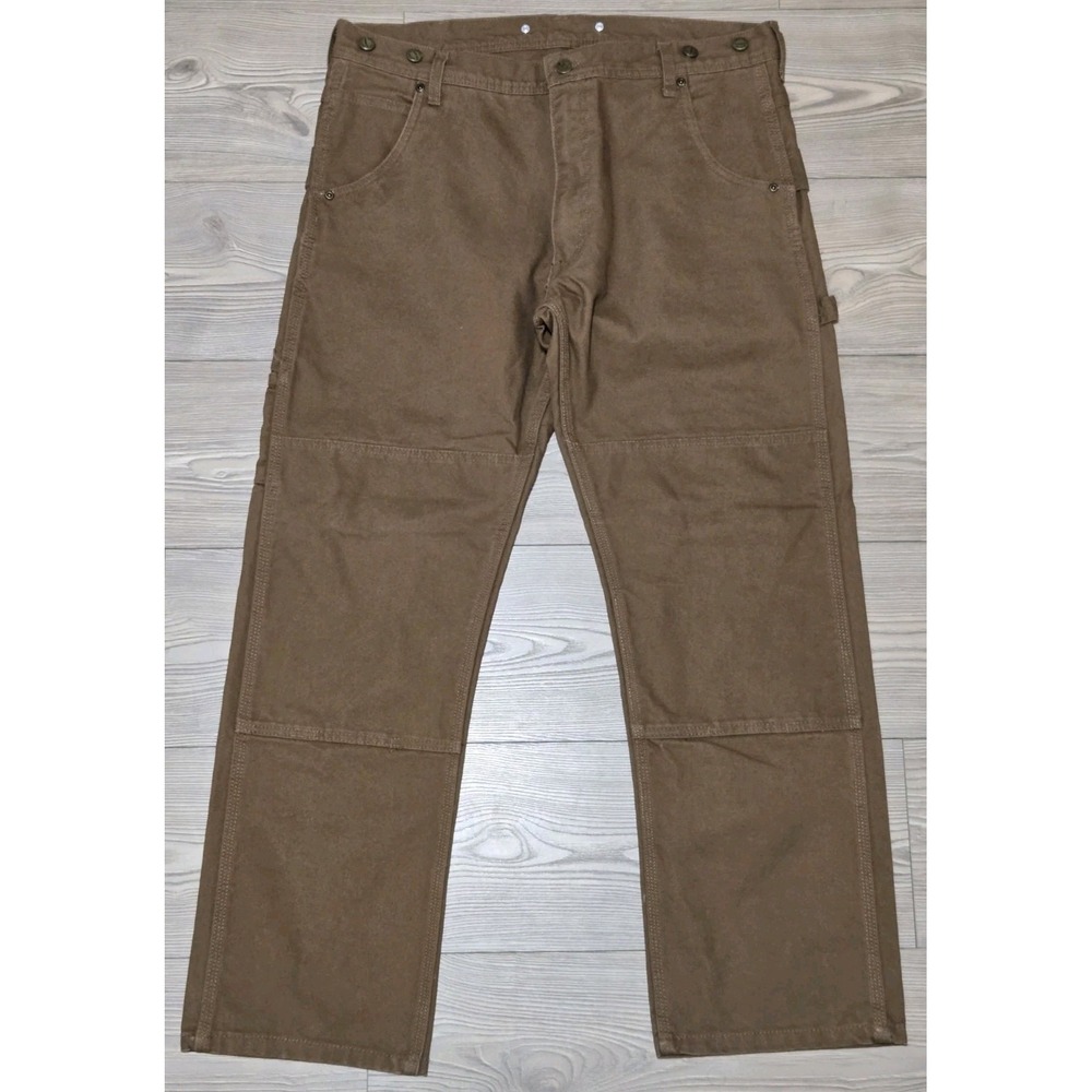 Key Workwear Jeans Double Knee Mens 36x29 Brown Pants Excellent Condition!